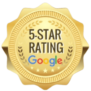 Google rating badge showcasing City Island Roofing’s customer reviews and reputation.